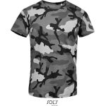 Tričko pánské Sols Camo Men grey camo