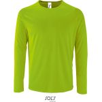 Tričko pánské s dlouhým rukávem sportovní Sporty LSL Men neon green