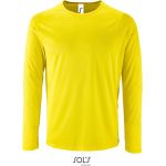 Tričko pánské s dlouhým rukávem sportovní Sporty LSL Men neon yellow