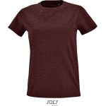 Tričko dámské Sols Imperial Fit Women heather oxblood