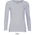 Tričko dámské s dlouhým rukávem Sols Marine Women white/navy