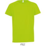 Tričko dětské sportovní Sols Sporty Kids neon green