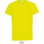 Tričko dětské sportovní Sols Sporty Kids neon yellow