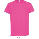 Tričko dětské sportovní Sols Sporty Kids neon pink