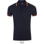 Polokošile pánská Sols Pasadena Men french navy/neon orange