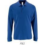 Polokošile pánská s dlouhým rukávem Sols Perfect LSL Men royal blue