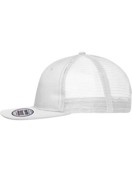 Kšiltovka s plochým kšiltem Myrtle Beach MB6240 white/white