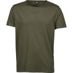 Tričko pánské s neolemovaným výstřihem Tee Jays 5060 olive