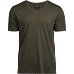 Tričko pánské luxusní s výstřihem do V Tee Jays 5004 dark olive