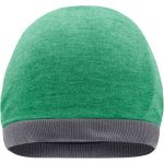 Čepice ležérní Streetwear Myrtle Beach MB6577 green melange/dark grey