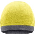 Čepice ležérní Streetwear Myrtle Beach MB6577 yellow melange/dark grey