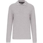 Polokošile pánská piqué s dlouhým rukávem Kariban K243 oxford grey