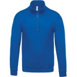 Mikina s 1/4 zipem Kariban K478 light royal blue