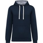 Mikina unisex s kapucí Kariban K4013 navy/mariniere