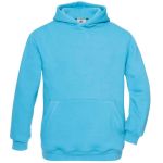 Mikina dětská s kapucí Hooded kids very turquoise