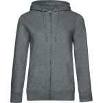 Mikina dámská s kapucí Queen Zipped Hood heather mid grey