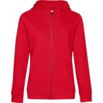 Mikina dámská s kapucí Queen Zipped Hood red