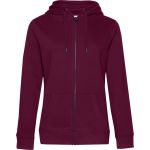 Mikina dámská s kapucí Queen Zipped Hood dark cherry