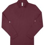 Polokošile piqué s dlouhým rukávem My Polo 180 LSL burgundy