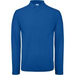 Polokošile pánská piqué s dlouhým rukávem ID.001 LSL royal blue