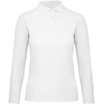 Polokošile dámská piqué s dlouhým rukávem ID.001_LSL_women white