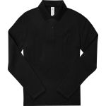 Polokošile dámská piqué s dlouhým rukávem z těžké bavlny My Polo 210 LSL women black