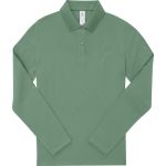 Polokošile dámská piqué s dlouhým rukávem z těžké bavlny My Polo 210 LSL women amalfi green