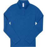 Polokošile dámská piqué s dlouhým rukávem z těžké bavlny My Polo 210 LSL women royal blue