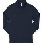 Polokošile dámská piqué s dlouhým rukávem z těžké bavlny My Polo 210 LSL women navy