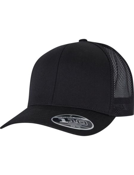 Kšiltovka 6 panelová Trucker Flexfit 110T black/black