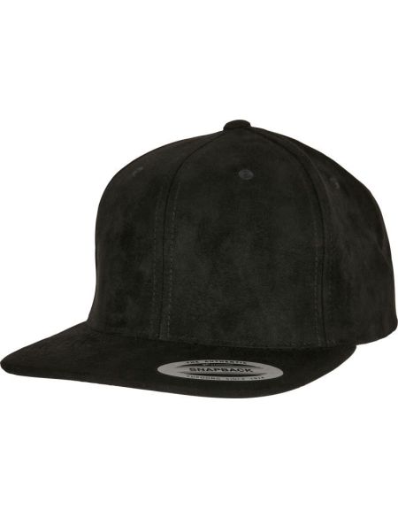 Kšiltovka 6 panelová Snapback Suede Flexfit 6089SU/6089CH black