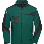 Bunda pracovní letní softshellová Strong James Nicholson JN8844 dark green/black