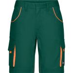 Kraťasy pracovní Color James Nicholson JN872 (vel. 42-60) dark green/orange