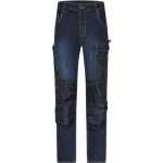 Kalhoty pracovní džíny James Nicholson JN875 (vel.42-60) střední délka blue denim